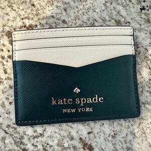 Kate Spade Black and Cream Card Wallet
